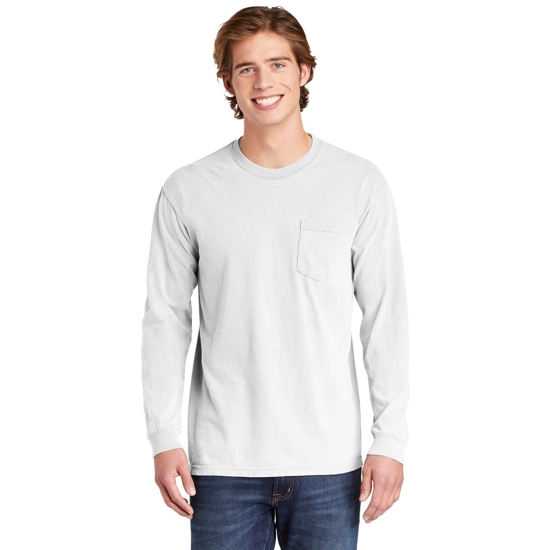 Comfort Colors-COMFORT COLORS ® Heavyweight Ring Spun Long Sleeve Pocket Tee. 4410-MedTech-15